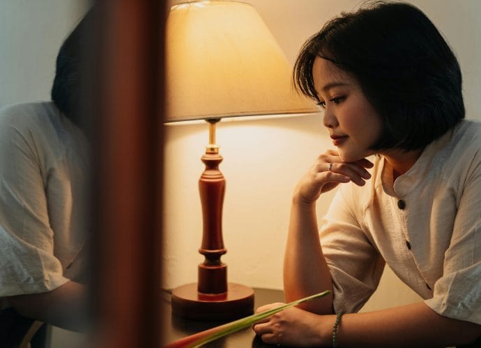 Woman thinking about relationships, boundaries, and life changes