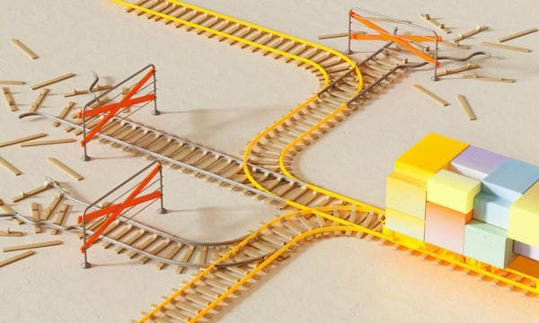 Model train track showing a gradual U-turn as a metaphor for making slow, sustainable life changes