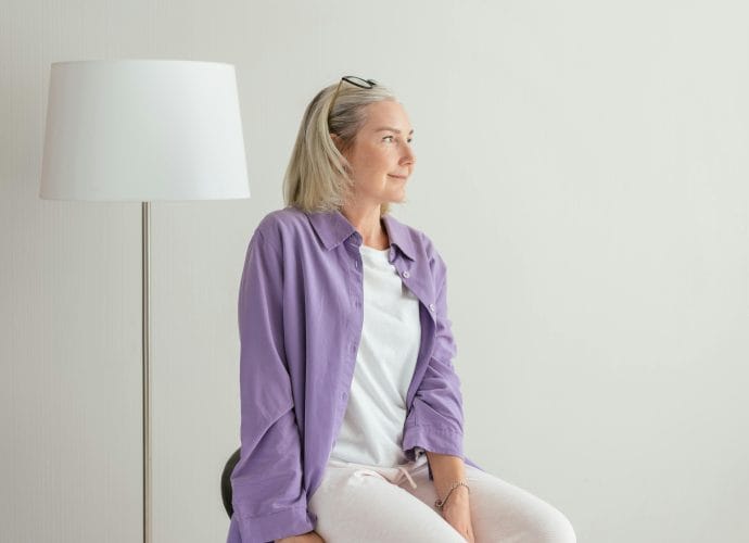woman setting boundaries calmly without guilt