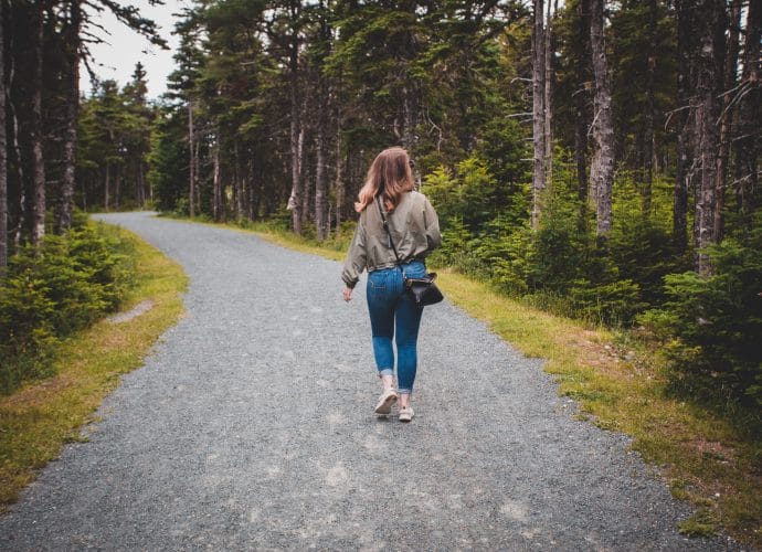 Woman realizing she does not need to find one perfect path